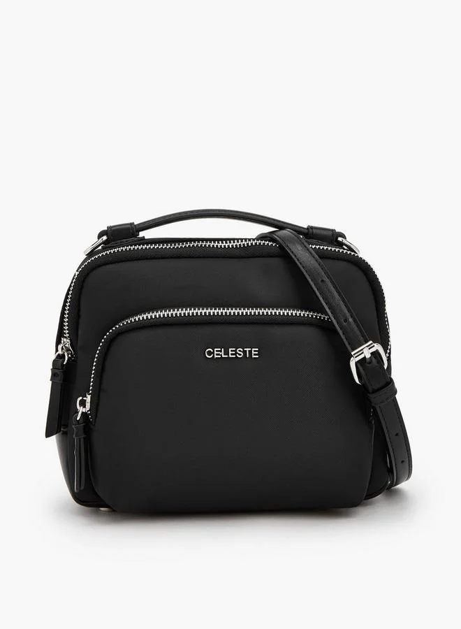 سيليست Textured Crossbody Bag With Detachable Strap